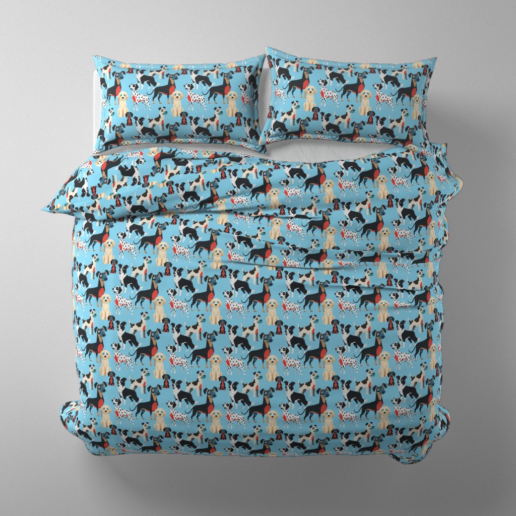 Bedding sky blue